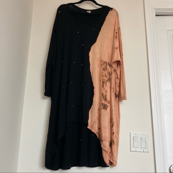 Free People oversized longsleeve tee with tie dye pattern - Picture 2 of 6